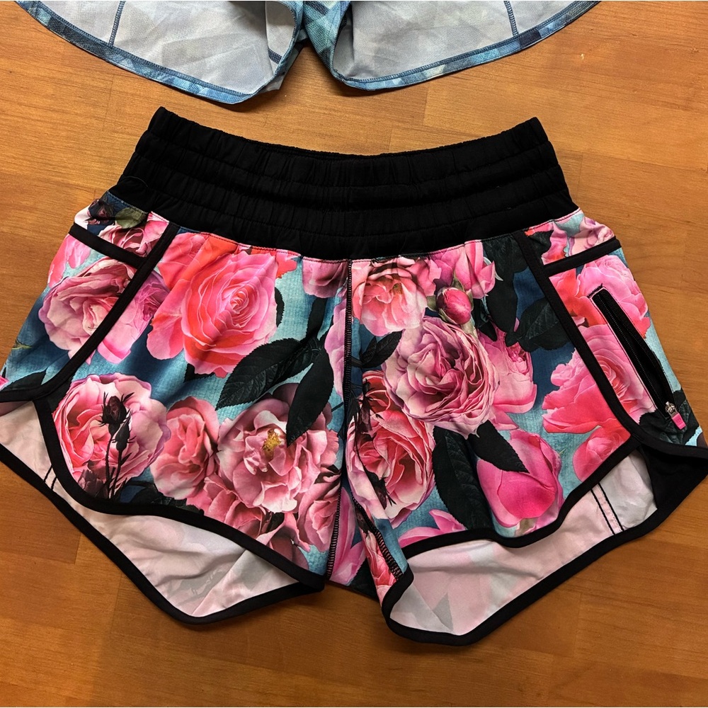 Lululemon Secret Garden Tracker Shorts Size 8 *RARE*